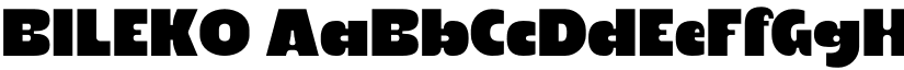 BILEKO font