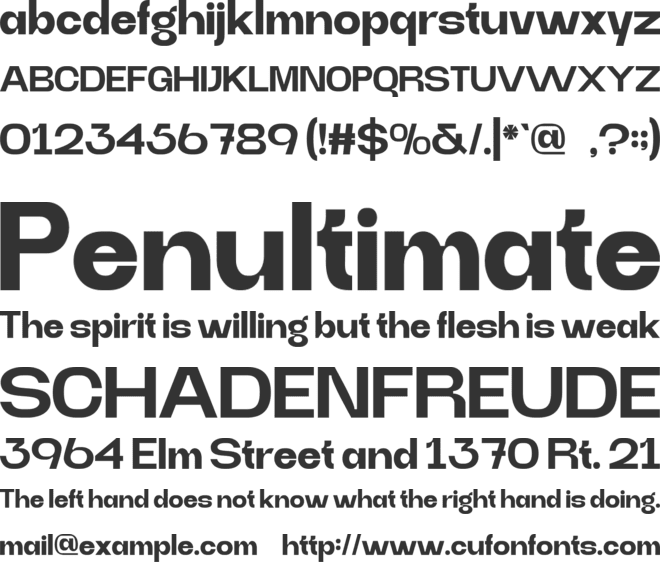 HIMER font preview