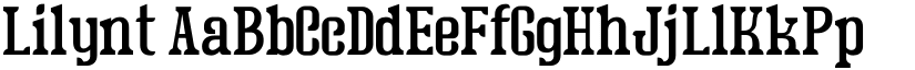 Lilynt font