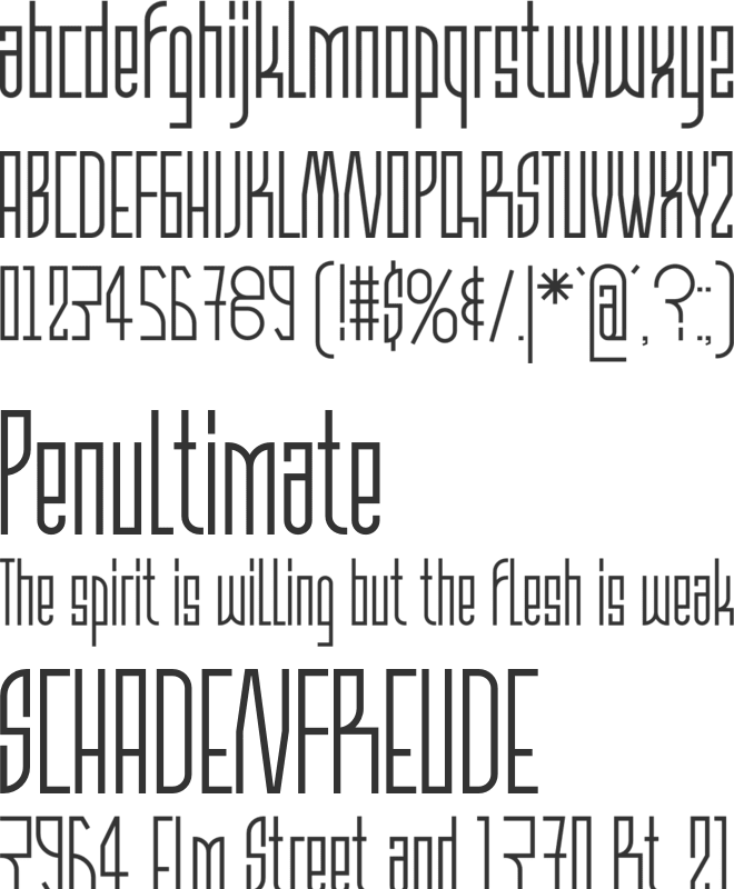 Nition font preview