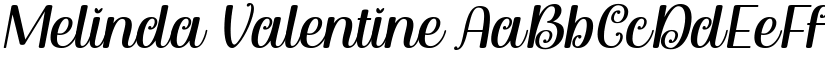 Melinda Valentine font