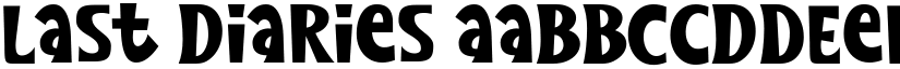 Last Diaries font download