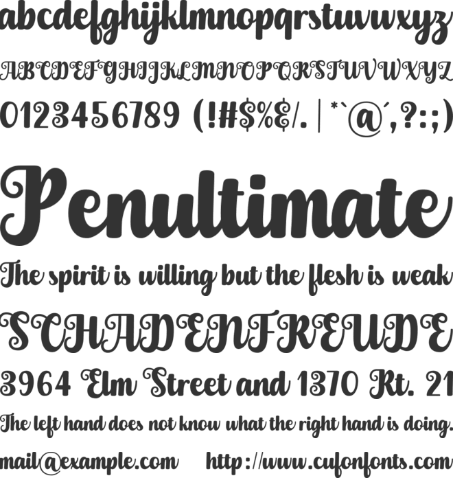 Delona font preview