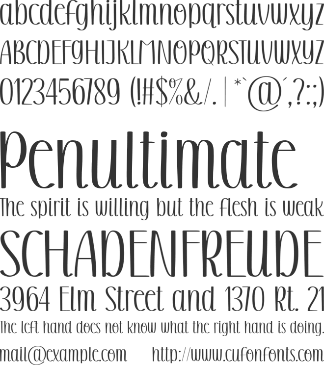 Christmas in Winter font preview