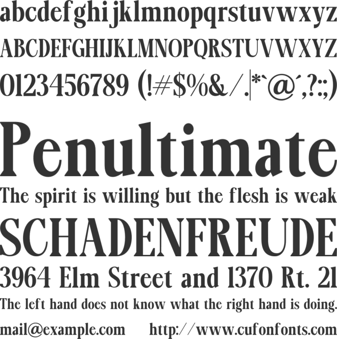 Lignis font preview