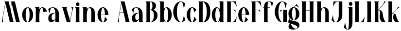 Moravine font