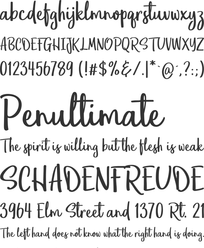 Eufoniem font preview