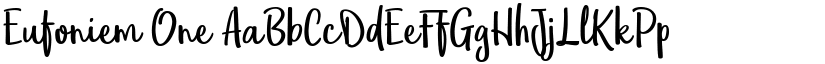 Eufoniem One font