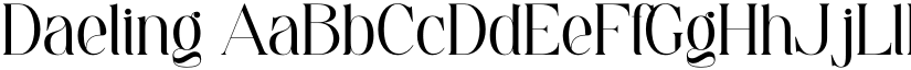 Daeling font