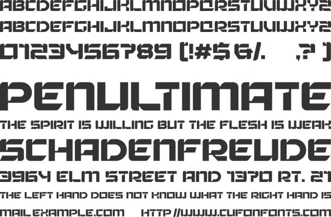 Astrix font preview