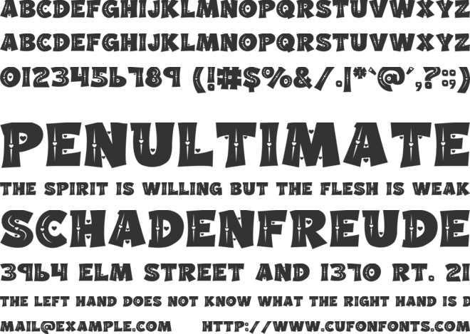 Zippy Love Decorative font preview