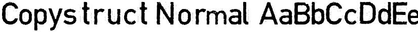 Copystruct Normal font