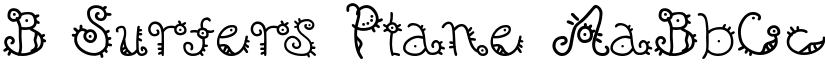 B Surfers Plane font