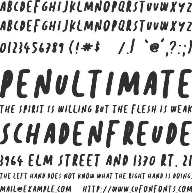 Sunday Morning font preview