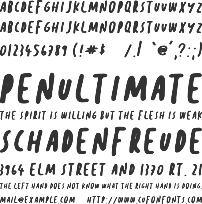 Sunday Morning font preview