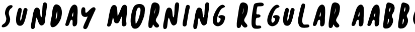 Sunday Morning Regular font