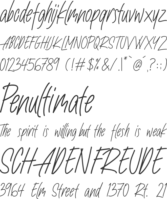Nafeeda font preview