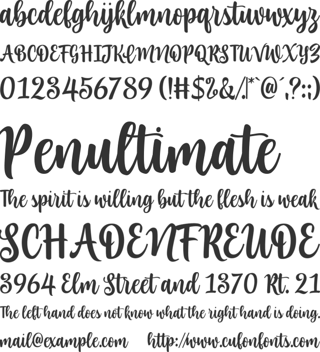 Romantica Manilla font preview