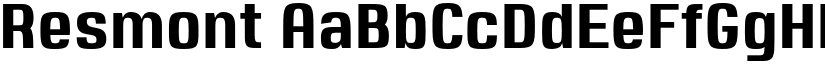 Resmont font