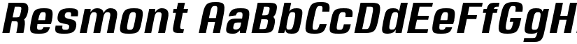 Resmont font