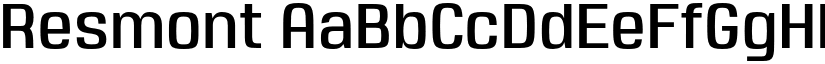 Resmont font