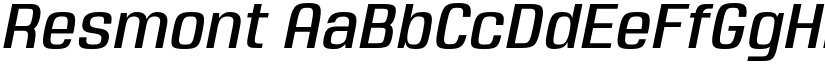 Resmont font