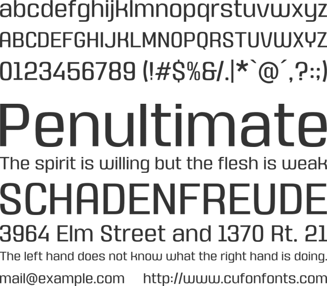 Resmont font preview