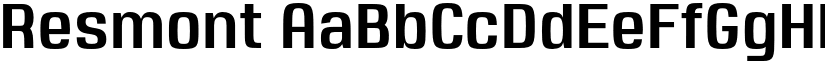 Resmont font