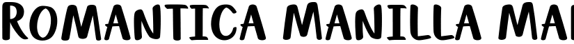 Romantica Manilla Marker font