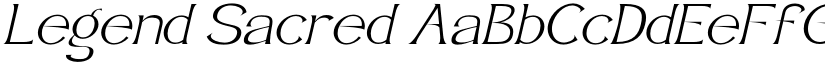 Legend Sacred font