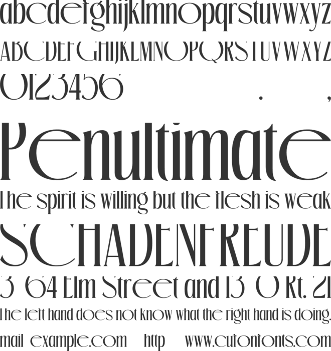 Chatos Original font preview