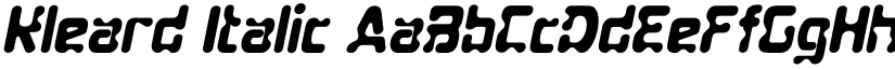 Kleard Italic font
