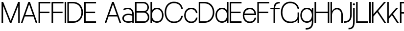 MAFFIDE font