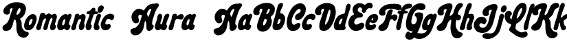 Romantic Aura font