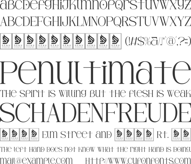 Hesay Verso font preview