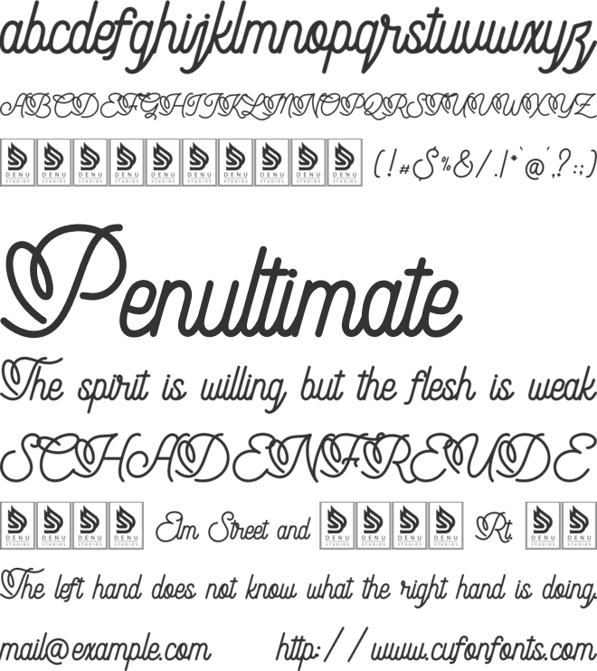 Audley Ipswitch font preview