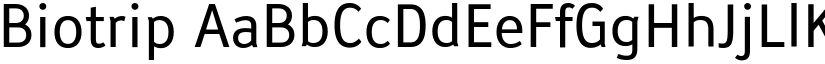 Biotrip font