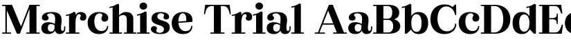 Marchise Trial font