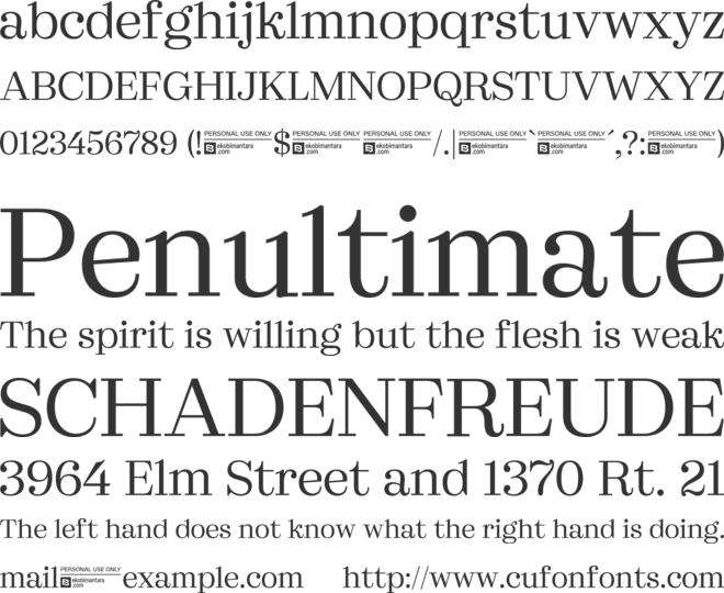 Marchise Trial font preview