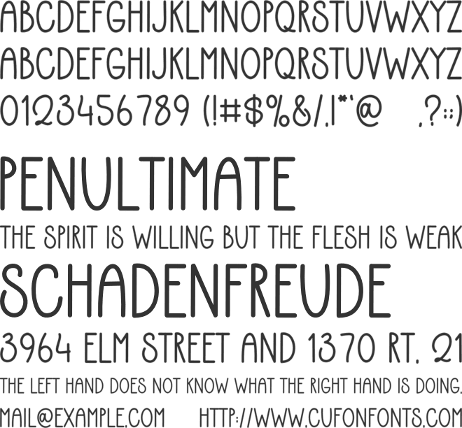 Skylines font preview