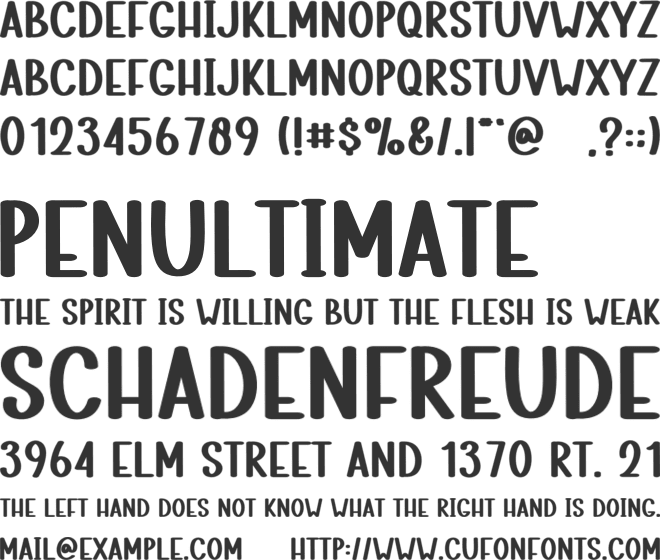 Notecase font preview
