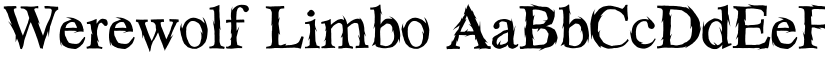 Werewolf Limbo font download