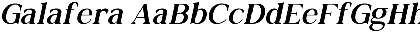 Galafera font