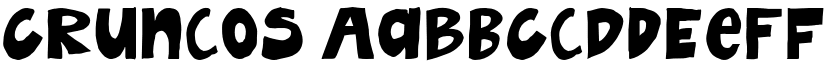 Cruncos font download