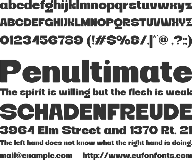 Kietan font preview