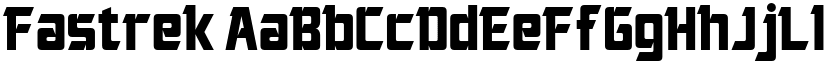 Fastrek font
