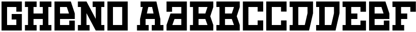 Gheno font download