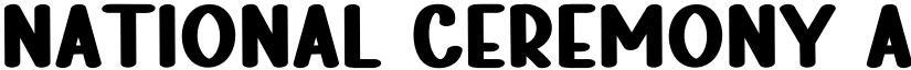 National Ceremony font download