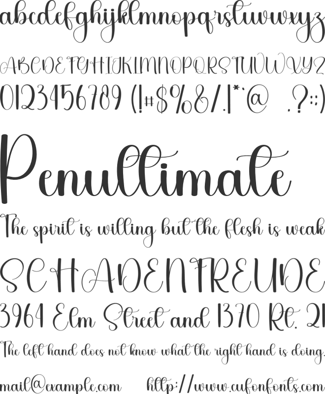 Xylophone font preview