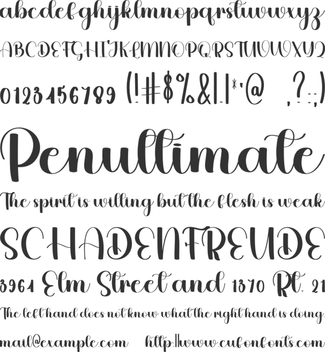 Chubby Handmade font preview